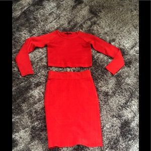 Two Piece Red Wow Couture set